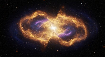 a breathtaking celestial nebula shining brightly in the vast cosmos