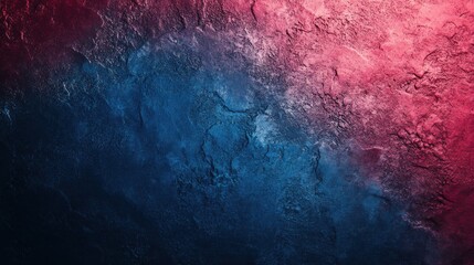 Poster - modern and simple blue and red gradient colors background with grain rough texture