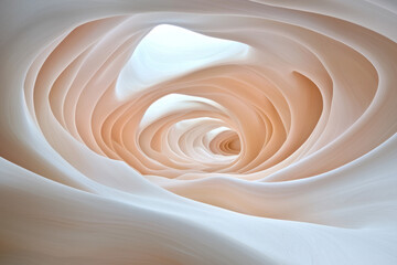 Poster - A serene image depicting gently overlapping organic forms and natural curves, mirroring the calm