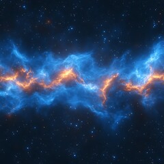 Wall Mural - cosmic energy flow, nebula, space, background, digital art, design
