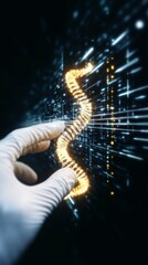 Poster - Exploring futuristic interpretations of DNA in a surreal and artistic manner