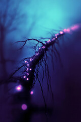 Aufkleber - A dreamlike image featuring an ancient, weathered fence stretching infinitely toward the horizon