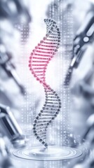 Poster - Exploring advanced ai-driven approaches to dna research with crispr technology in a futuristic lab