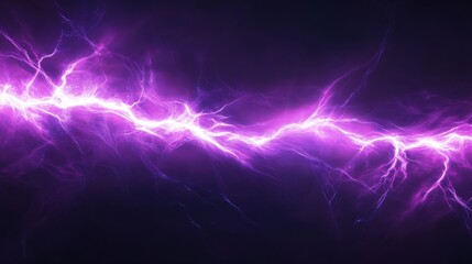 Poster - Abstract Purple Light Streaks Digital Art