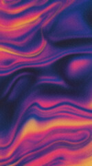 Fototapete - Grainy gradient creating a wavy pattern with vibrant colors