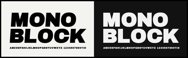 Wall Mural - modern bold sans serif vector font. typography urban style alphabet font for fashion, sport, technol