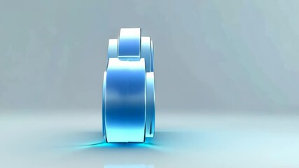 Poster - Cloud symbol representing digital storage and online data management in a clean, modern design