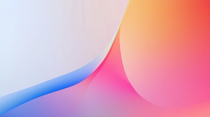 Poster - Elegant Smooth Gradient Wallpaper in Soft White and Subtle Colors