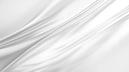 Poster - Silky White Background with Smooth Flowing Texture for Elegant Design