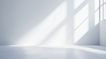 Poster - Gentle Light Diffusion in a Blank White Interior Space Wallpaper