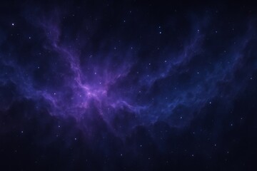 purple and blue nebula in starry space