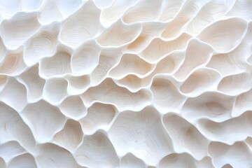Aufkleber - Delicate seashell texture with intricate patterns and soft lighting