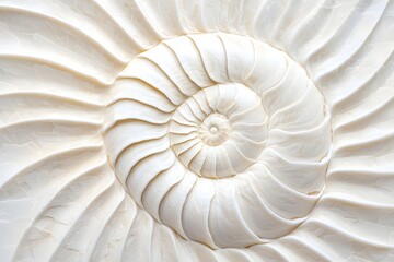 Aufkleber - Intricate seashell texture with soft lighting