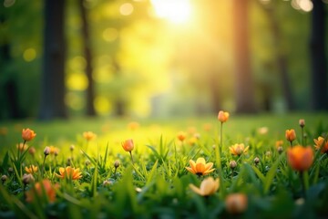 abstract blurred nature scene, perfect for website backgrounds, graphic, trees, sky