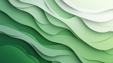 Poster - green gradient paper texture background illustration