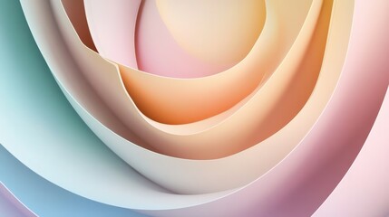 Poster - abstract swirling pastel colors. illustration