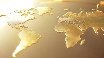 Poster - Global economic trends world map visualization infographic digital environment aerial view financial insights