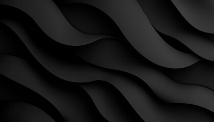 Aufkleber - Abstract Black Wave Background Texture