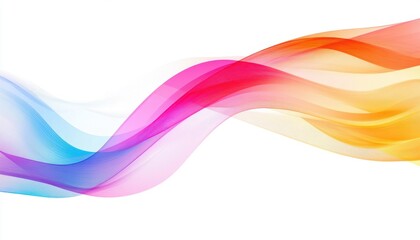 Aufkleber - Abstract Colorful Wave Background Design