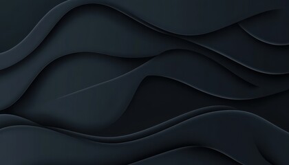 Aufkleber - Abstract Dark Blue Wave Pattern Background
