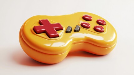 Poster - 3D game icon isolated on a white background