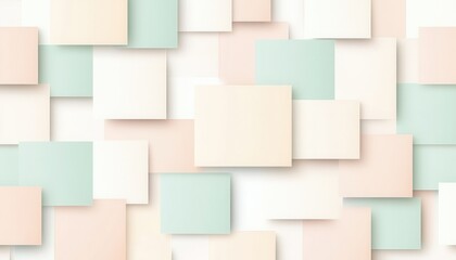 Aufkleber - Abstract Pastel Square Background Pattern