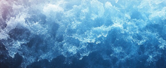 Wall Mural - abstract blue and white textured background resembling clouds or water