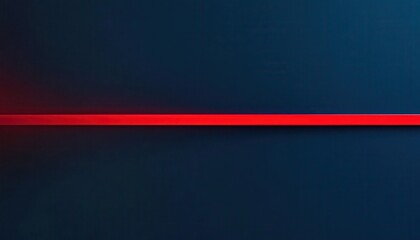 Aufkleber - Abstract Red Line on Dark Blue Background