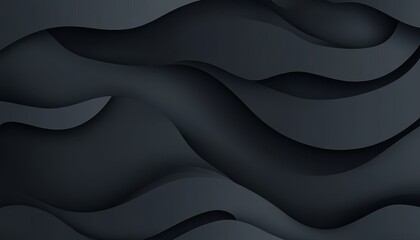 Aufkleber - Dark Gray Abstract Wave Background Texture