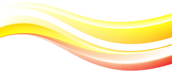 Poster - yellow moving lines design element gradient flowing abstract background with glowing wave lines