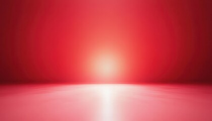 Aufkleber - Red Gradient Studio Background with Soft Lighting