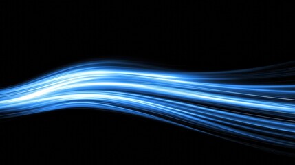 Poster - High Speed Data Transfer with Glowing Futuristic Circuit Design on Black Background