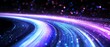 © rashyn - Glowing trails curve through a dark, sparkling space