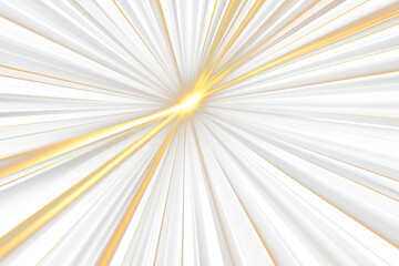 Poster - Abstract gold and black light rays burst.