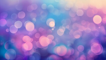 Poster - Colorful bokeh pattern creates a dreamy atmosphere with soft light in evening ambiance