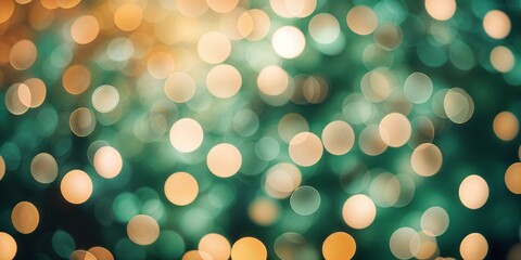 Poster - Bright bokeh lights create a magical atmosphere in a festive celebration during evening hours