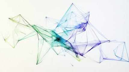 Abstract multicolored network design, digital art, graphic, background, modern, visual