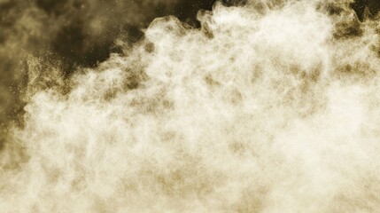 Poster - Soft golden dust particles swirling in the air, creating a dreamlike, mystical atmosphere.