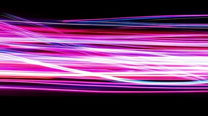 Aufkleber - Abstract image of glowing lines of various vibrant colors