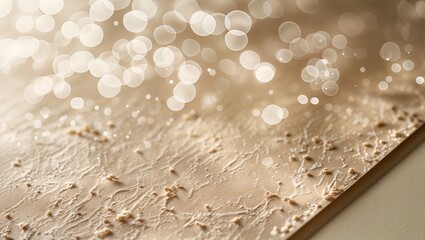 Poster - Textured surface with glimmers of light creates a serene atmosphere in a cozy interior setting