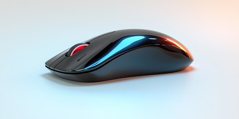 Poster - High-performance gaming mouse with ergonomic design and customizable features for serious gamers in a modern setting