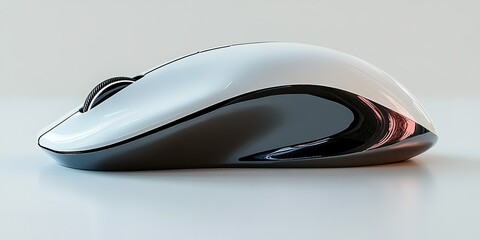 Poster - Sleek gaming mouse designed for precision and comfort on a minimalist workspace