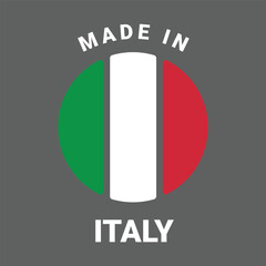 Wall Mural - made in italy vector label
