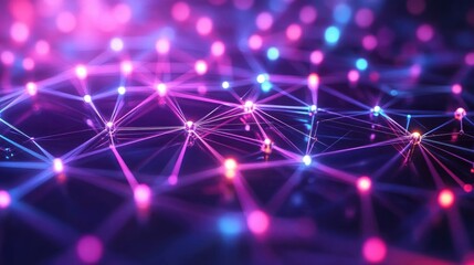 Poster - Abstract fintech technology with AI-enhanced money transfers, blockchain finance automation, and seamless banking.