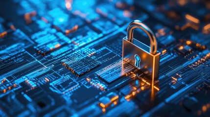 Poster - AI-driven fraud detection in online payments with cybersecurity locks, encrypted transactions, and digital banking security.