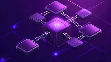 Poster - AI-powered smart contract execution system securing blockchain-based financial transactions.