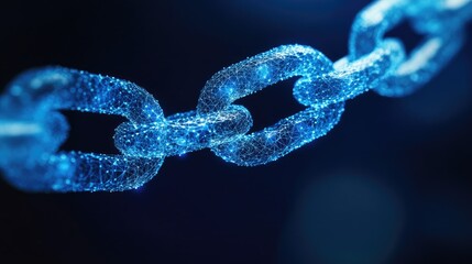 Poster - Blockchain-backed financial security ensuring encrypted and transparent digital transactions.