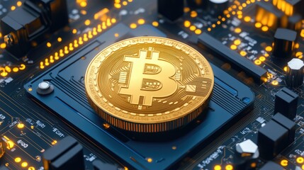 Poster - Cryptocurrency exchange platform showing real-time transactions, secure blockchain verification, and decentralized finance tools.