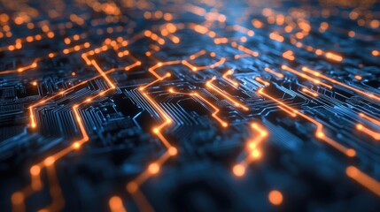 Poster - Cybersecurity AI monitoring fintech transactions and preventing hacking attempts in real time.