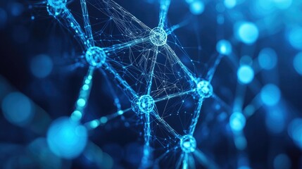 Poster - Digital tokenization of assets with blockchain-secured authentication and decentralized finance integration.